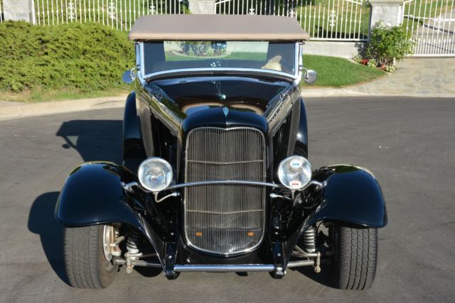 1932 Black Ford Roadster Convertible