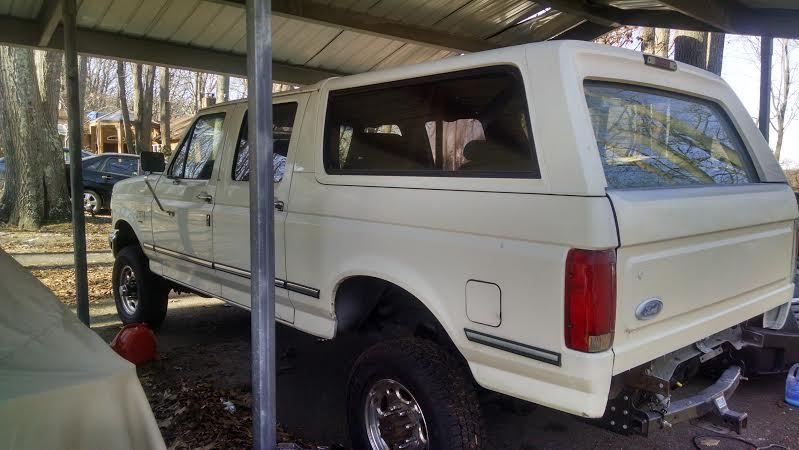 1994 White Ford Bronco SUV