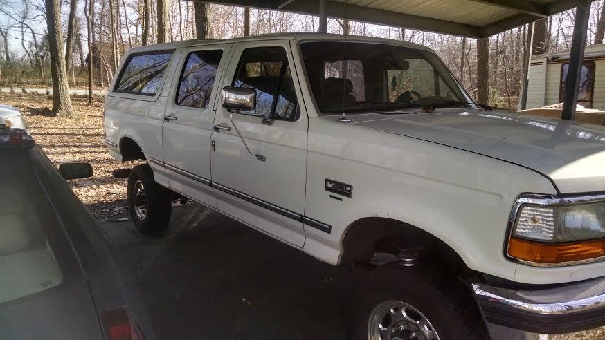 1994 White Ford Bronco SUV