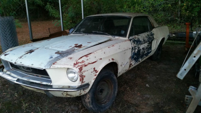 1968 Non-production yellow Ford Mustang Coupe