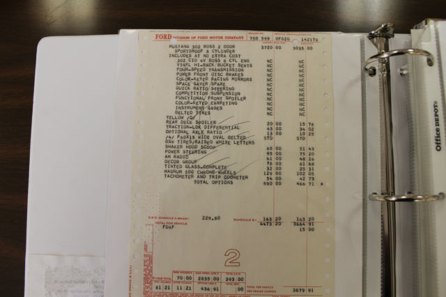 1970 Yellow Ford Mustang SPORTROOF