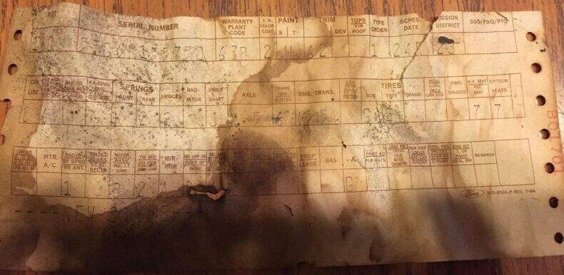 1965 Blue Ford Mustang Fastback