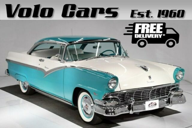 1956 Blue Ford Fairlane Hardtop