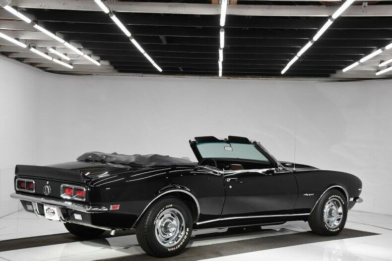 1968 Black Chevrolet Camaro Convertible