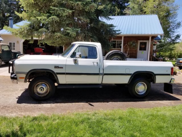 1991 White Dodge Other Pickups Cab & Chassis