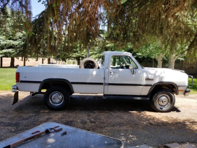 1991 White Dodge Other Pickups Cab & Chassis