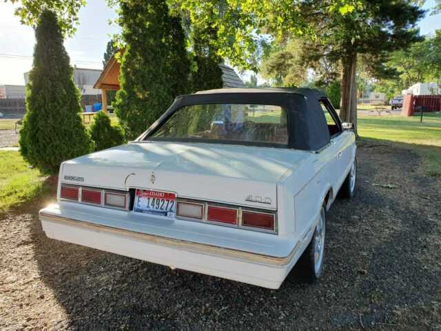 1982 White Dodge 400 Convertible