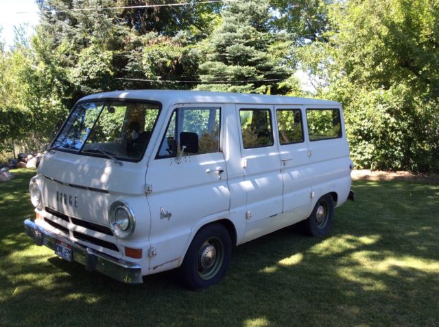 1965 White Dodge A-100 window van
