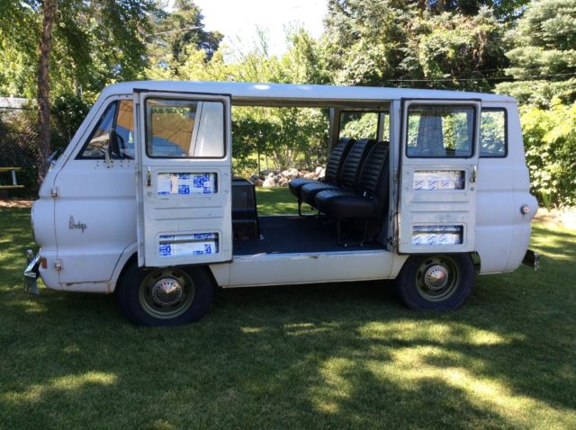 1965 White Dodge A-100 window van