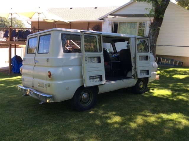 1965 White Dodge A-100 window van