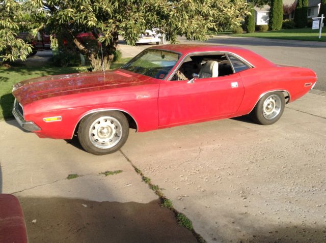 1970 Red Dodge Challenger Coupe