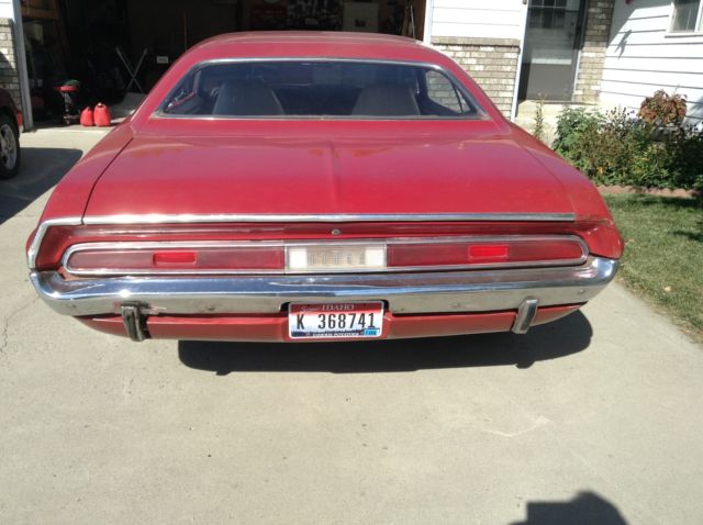 1970 Red Dodge Challenger Coupe