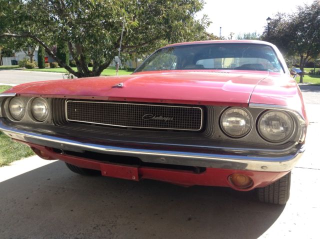 1970 Red Dodge Challenger Coupe