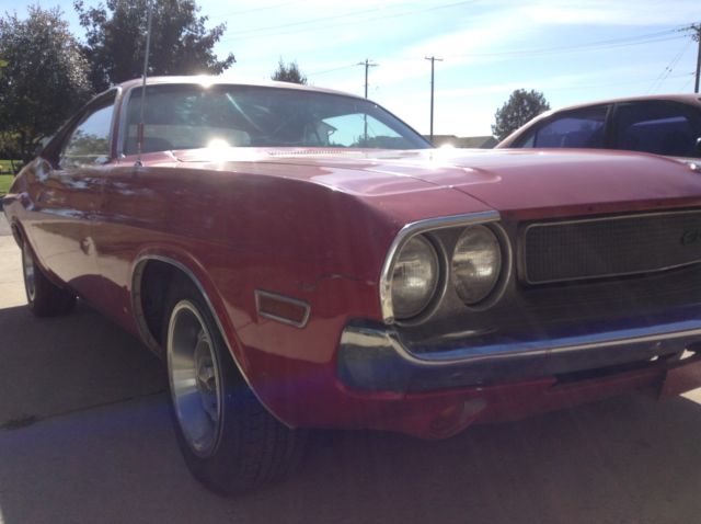 1970 Red Dodge Challenger Coupe