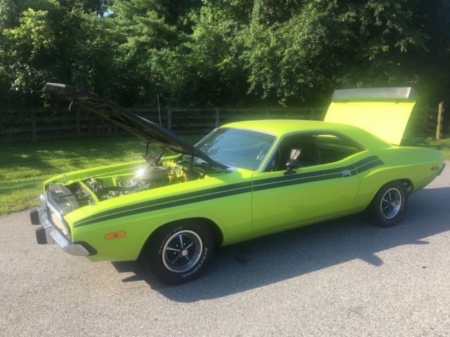 1973 Green Dodge Challenger Coupe