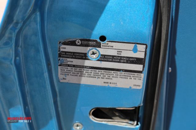 1974 Blue Dodge Challenger Coupe