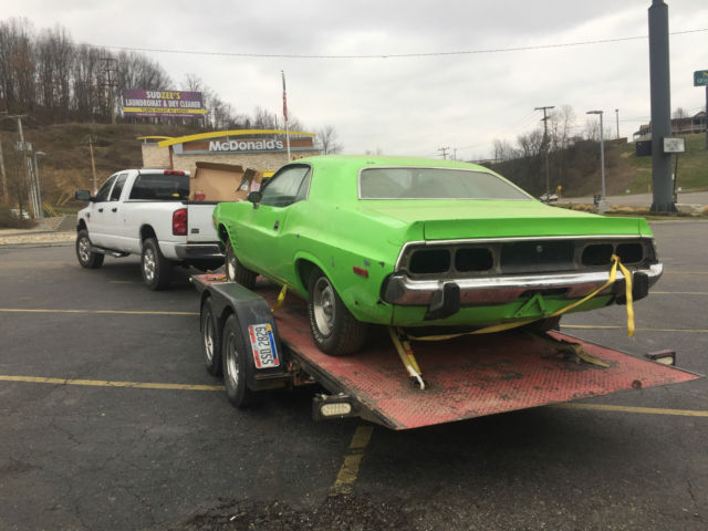 1973 Green Dodge Challenger Coupe