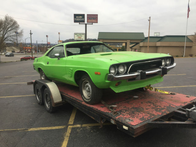 1973 Green Dodge Challenger Coupe