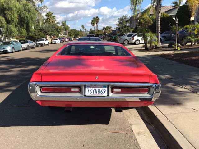 1973 Red Dodge Charger Coupe