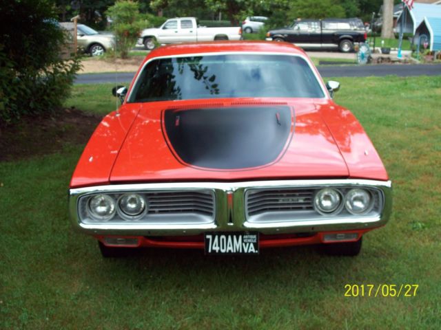1972 Orange Dodge Charger Coupe
