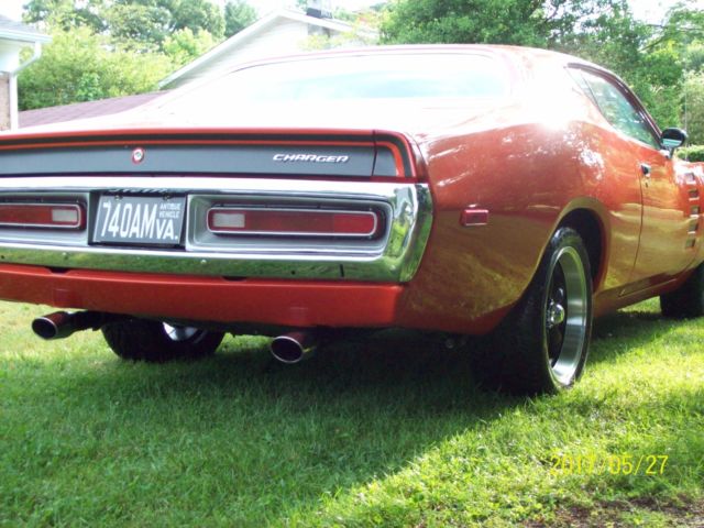 1972 Orange Dodge Charger Coupe