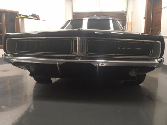 1969 Black Dodge Charger Coupe