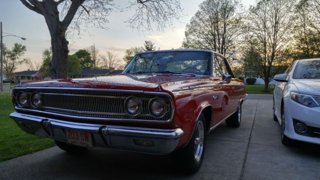 1965 Red Dodge Coronet Coupe