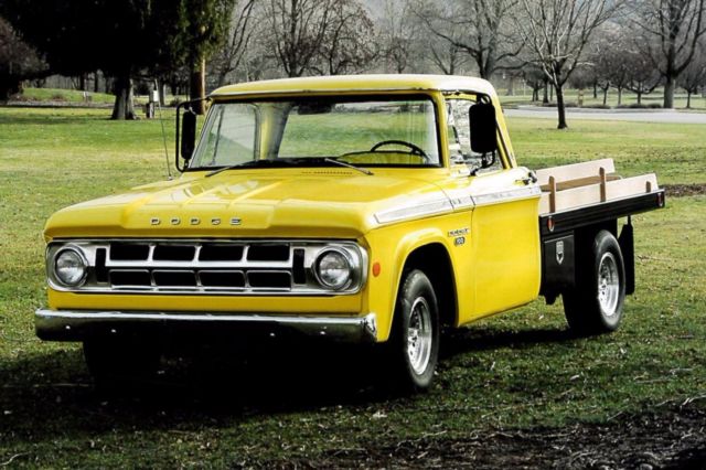 1968 Yellow Dodge Other Pickups Standard Cab Pickup