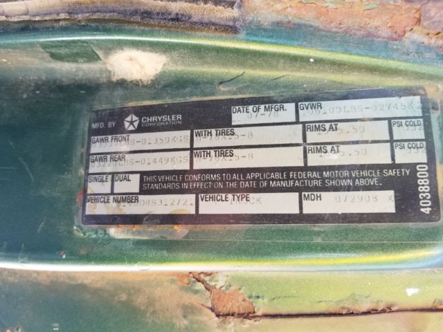 1978 Green Dodge Other Pickups Cab & Chassis