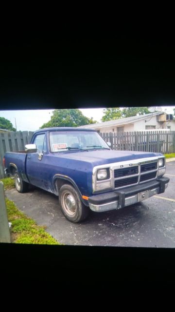 1993 Blue Dodge Other Pickups Coupe