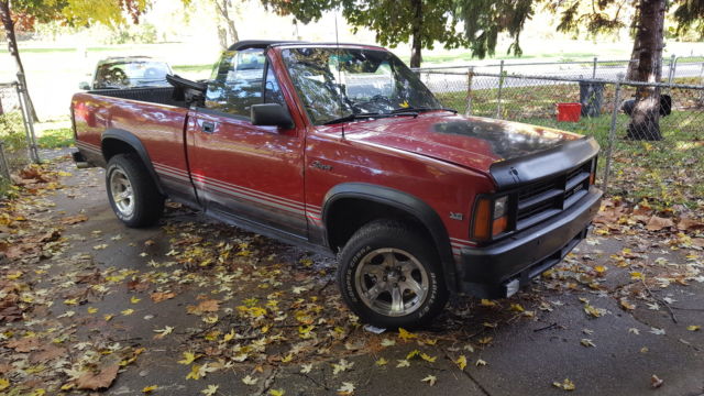 1989 Red Dodge Dakota Convertible