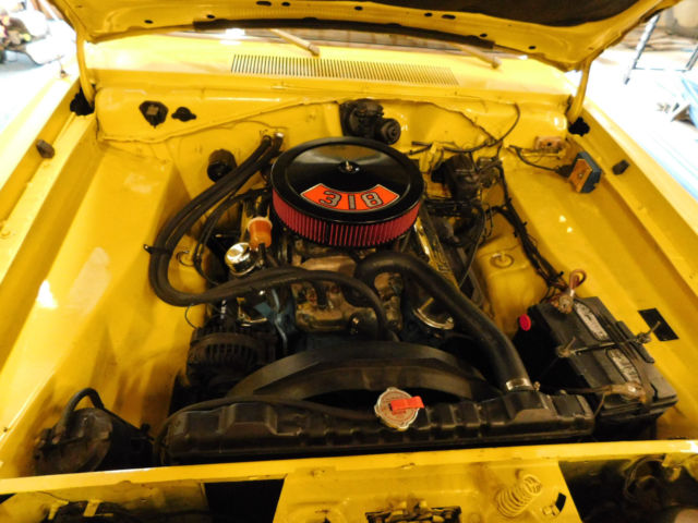 1973 Yellow Dodge Dart