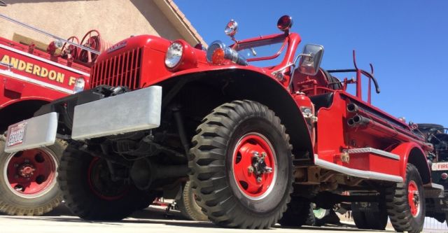 1951 Red Dodge Power Wagon Convertible