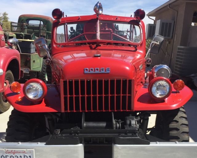 1951 Red Dodge Power Wagon Convertible