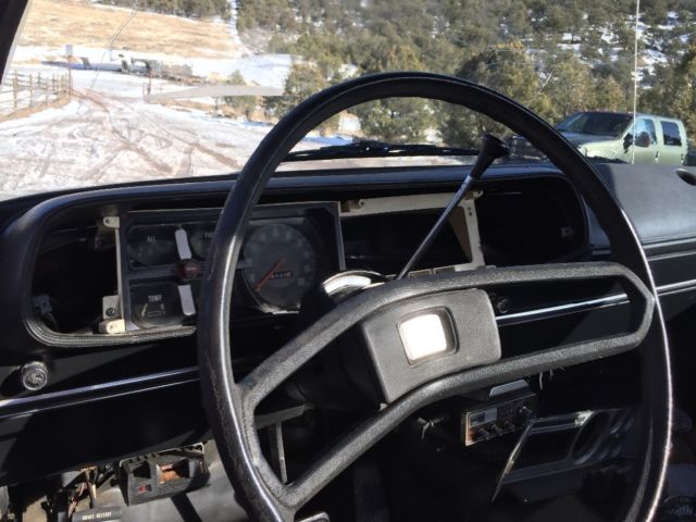 1977 Black Dodge Power Wagon Stepside