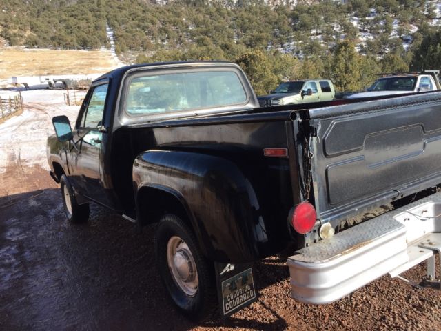 1977 Black Dodge Power Wagon Stepside
