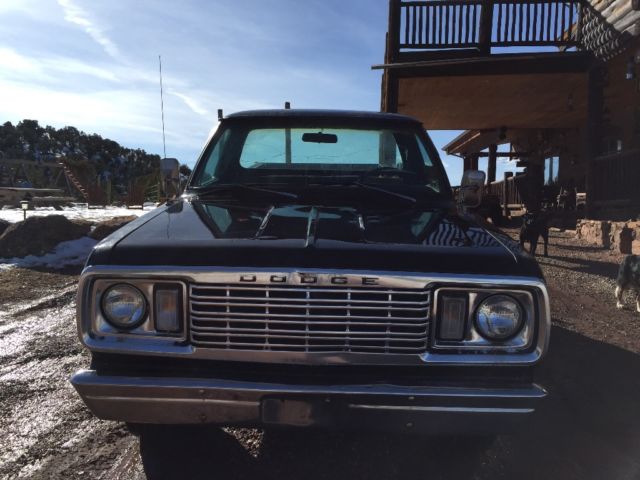 1977 Black Dodge Power Wagon Stepside