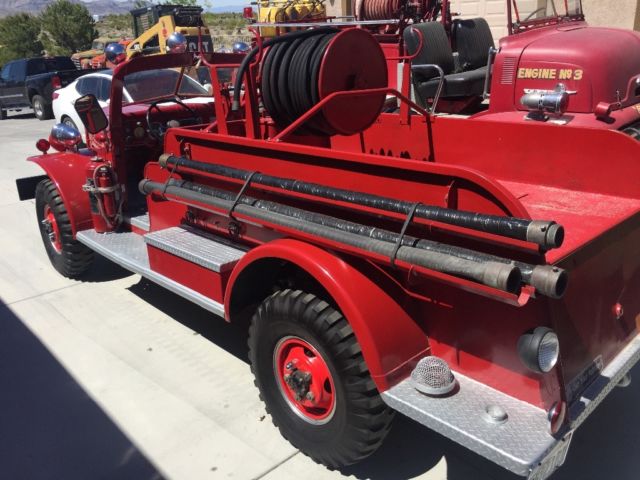 1951 Red Dodge Power Wagon Convertible