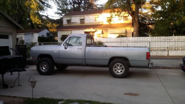 1989 Gray Dodge Other Pickups Standard Cab Pickup