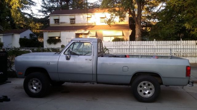 1989 Gray Dodge Other Pickups Standard Cab Pickup