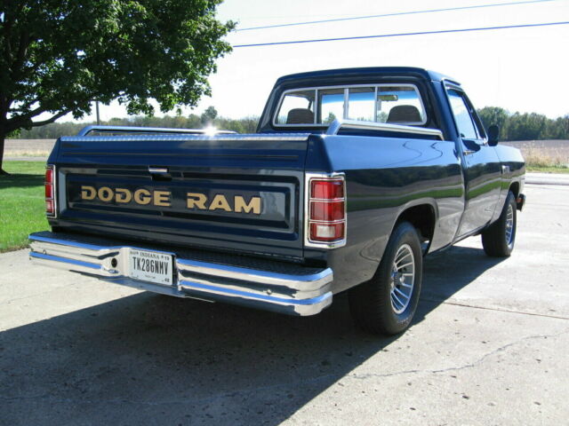 1982 Blue Dodge D150 Standard Cab Pickup