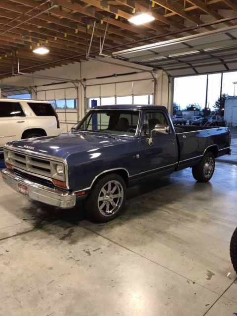 1988 Blue Dodge Ram 1500 Standard Pick Up