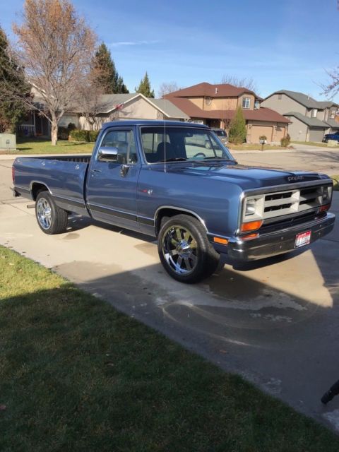 1988 Blue Dodge Ram 1500 Standard Pick Up