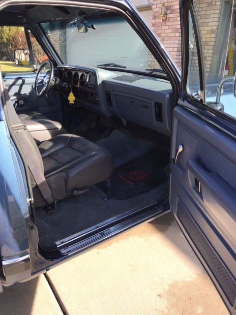 1988 Blue Dodge Ram 1500 Standard Pick Up