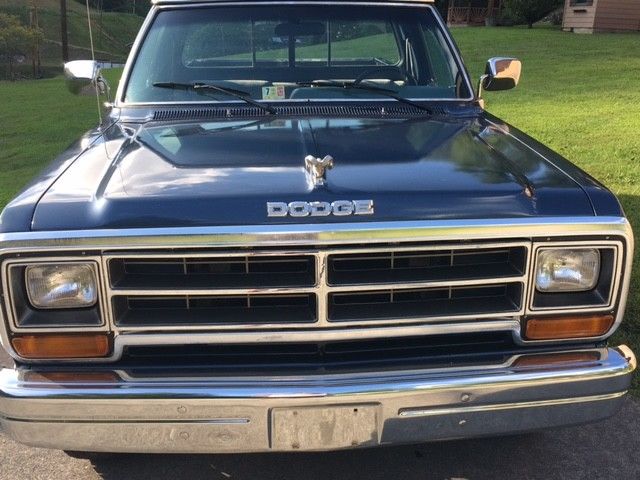 1988 Blue Dodge Ram 1500 Standard Cab Pickup