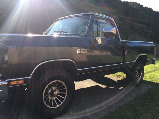 1988 Blue Dodge Ram 1500 Standard Cab Pickup