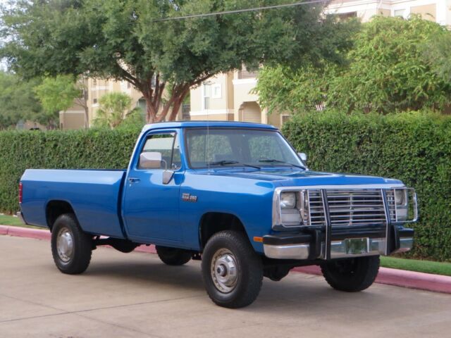 1991 Blue Dodge Ram 2500 Pickup Truck