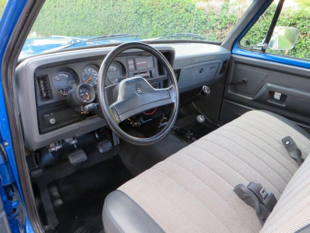 1991 Blue Dodge Ram 2500 Pickup Truck