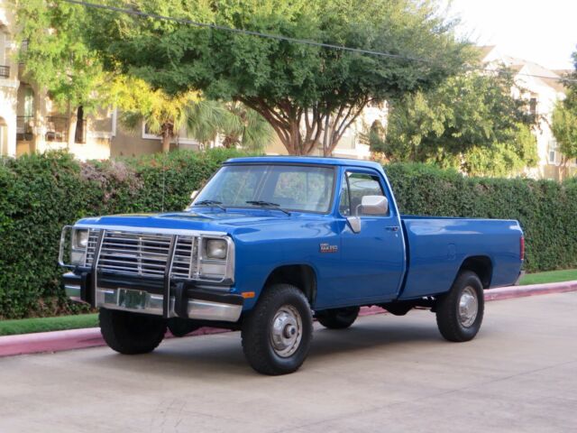 1991 Blue Dodge Ram 2500 Pickup Truck