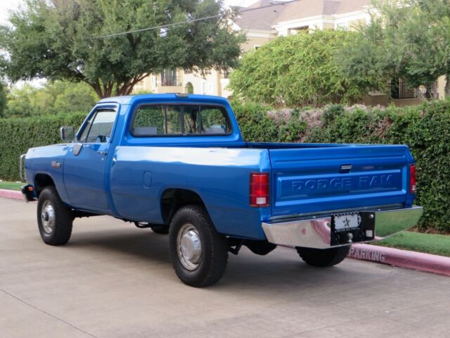 1991 Blue Dodge Ram 2500 Pickup Truck